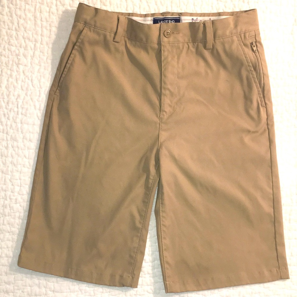 Land’s End Dri Fit shorts Boys size 16 uniform dry fit